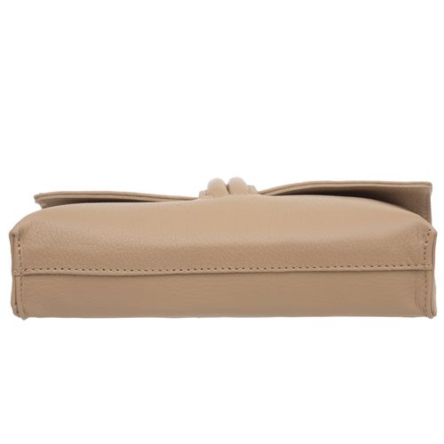 VERA PELLE torebka damska skórzana listonoszka z paskiem V682 c.brązowa na Arena.pl