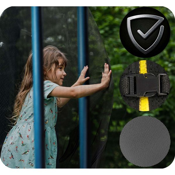 Trampolina ogrodowa 8ft/252cm z siatką wewnętrzną i drabinką Neo-Sport zdjęcie 10
