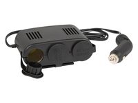 Rozgałęźnik Zapalniczki samochodowej 1xWTYK/3xGNIAZDO+kabel CS-31