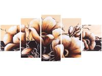 70CM 150CM OBRAZ 5 ELEM DOSTOJNE KWIATY ŚCIENNY