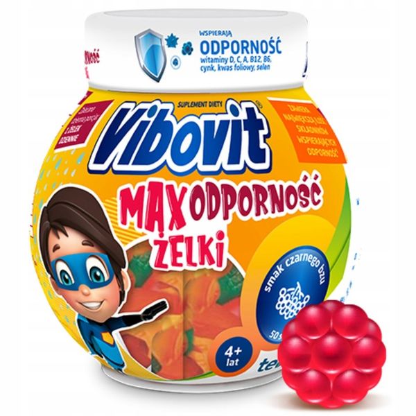 VIBOVIT MAX ODPORNOŚĆ Żelki 50 sztuk zdjęcie 2