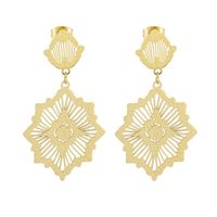 Kolczyki ażurowe Blueberry stal nierdzewna