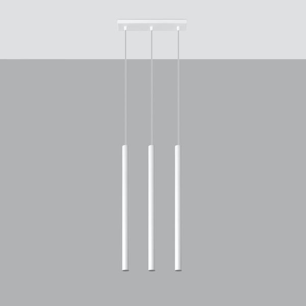 Lampa wisząca PASTELO 3 biała zdjęcie 2
