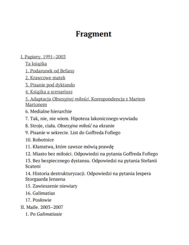 Galimatias. Papiery, maile, wywiady na Arena.pl