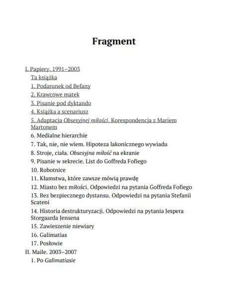 Galimatias. Papiery, maile, wywiady zdjęcie 4