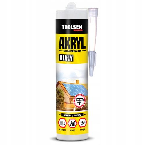 AKRYL BIAŁY - Elastyczny TOOLSEN - 12 szt na Arena.pl