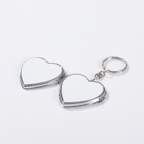 Brelok zamykane lusterko do sublimacji - serce na Arena.pl