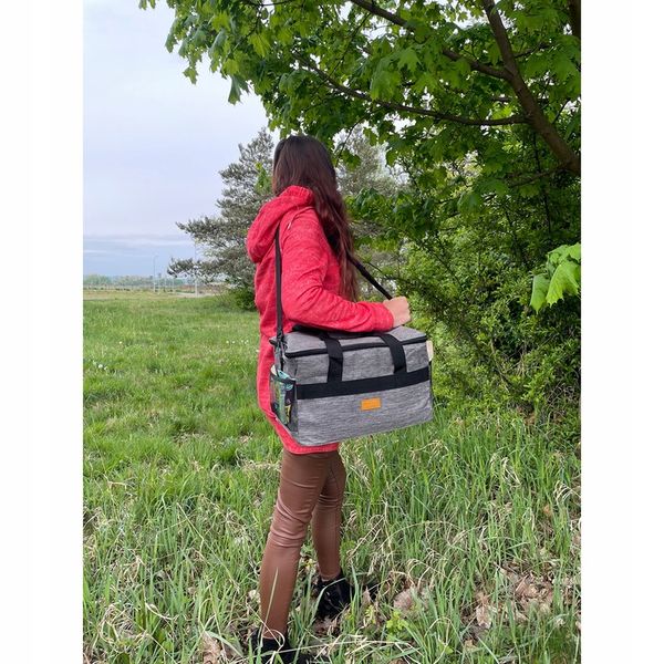 Torba Termiczna Plażowa Turystyczna na Jedzenie Izolacyjna Piknikowa 20l zdjęcie 10