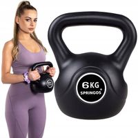 KETTLEBELL DO ĆWICZEŃ 6 kg KULA KETLE HANTLA FITNESS ABS HANTEL CIĘŻAR
