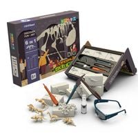 Zestaw Wykopaliska Dinozaury 6w1 T-Rex Archeologiczna Zabawka Edukacyjna