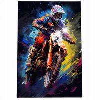 Obraz 60x40 samochody motor cross aprilla kawasaki enduro abstrakcja art