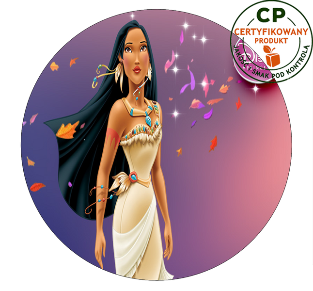 Opłatek na tort Pocahontas zdjęcie 1