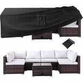 Pokrowiec plandeka na meble ogrodowe stół duży wodoodporny wysokiej