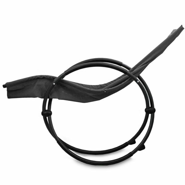 18463 KOMPLET LEŻAKÓW OGRODOWYCH czarne WODOODPORNY MATERIAŁ SOLI zdjęcie 4