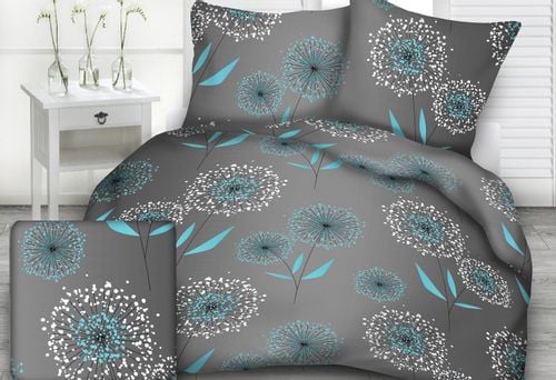 Pościel z kory 200x220 wzór dmuchawce na graficie na Arena.pl