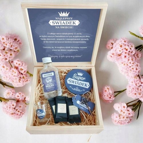 PODZIĘKOWANIE DLA ŚWIADKÓW BOX DLA ŚWIADKA I ŚWIADKOWEJ PREZENT DLA ŚWIADKA na Arena.pl