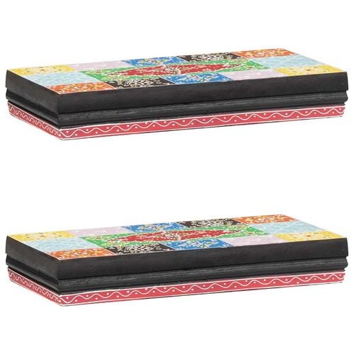 Półki Ścienne z półką 2 pcs Wielokolorowe 40 x 20 x 6 cm na Arena.pl