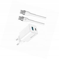 Szybka ładowarka GaN 45W 2 wejścia USB i USB-C z kablem do OnePlus 6