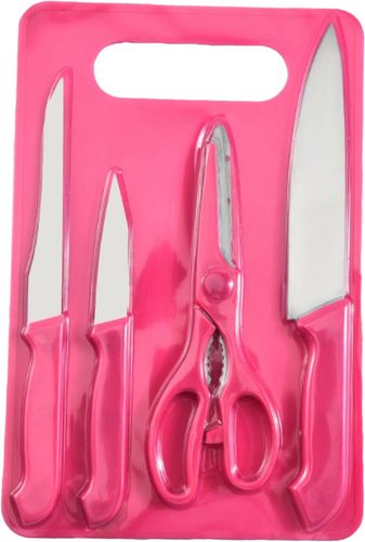 Zestaw noży akcesoriów kuchennych z deską do krojenia 5 el. na Arena.pl