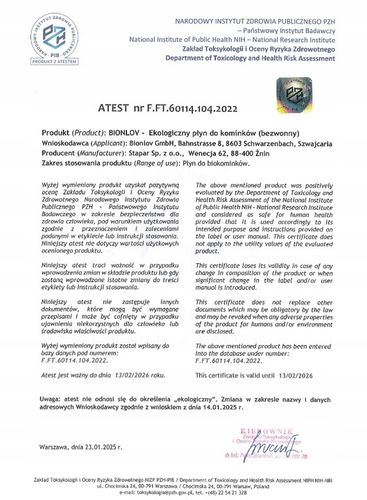 Biopaliwo Płyn do biokominków bio paliwo do kominka Bionlov 15L (3 x 5 na Arena.pl