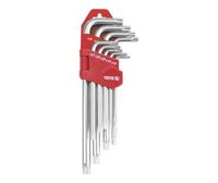 KLUCZE TORX T10-T50 DŁUGIE ZESTAW 9-CZĘŚCIOWY - YT-0512