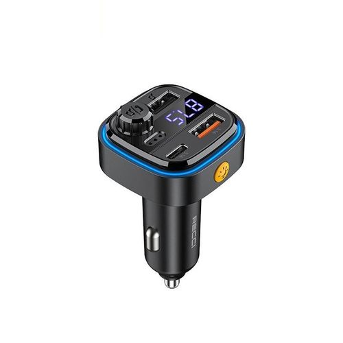 TRANSMITER SAMOCHODOWY FM BLUETOOTH LED USB i USB-C QC 3.1A RECCI na Arena.pl