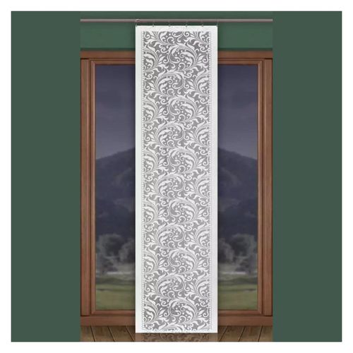 Firanka a'la panel Biały Homer szerokość 60 cm DomoweTekstylia | WN744H 061 na Arena.pl