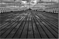 60CM 40CM OBRAZ ŚCIENNY SOPOT MOLO DRUK PŁÓTNO RAMA