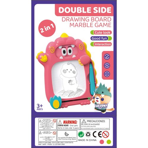 WOOPIE Znikopis Tablica Magnetyczna 2w1 Gra Zręcznościowa Pinball Flipper Różowa na Arena.pl