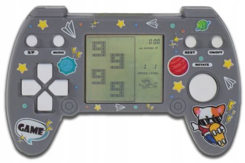 ELEKTRONICZNA RETRO GRA PRZENOŚNA MINI KONSOLA NA BATERIE TETRIS DLA DZIECI na Arena.pl