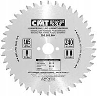 PIŁA HW D=165 F=20 Z=40 K=2,2/1,6 ALUMINIUM, MOSIĄDZ, KOMPOZYT CMT