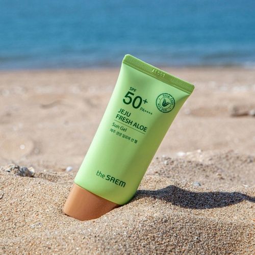 The Saem Jeju Fresh Aloe Sun Gel Lekki Krem Do Twarzy z Filtrem SPF 50 na Arena.pl
