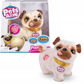 INTERAKTYWNY TAŃCZĄCY PLUSZAK MOPS ZURU PETS ALIVE 3+ Lat 29cm