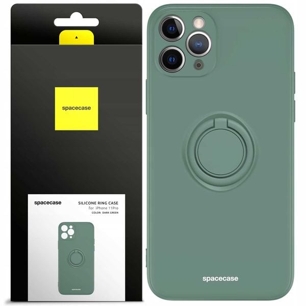 Spacecase Silicone Ring Iphone 11 Pro Dark Green zdjęcie 1