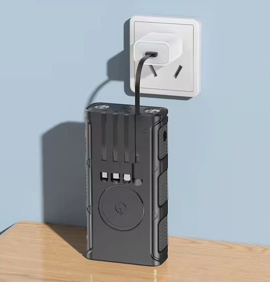 POWERBANK ŁADOWARKA SOLARNY INDUKCJA 36000mAh 8xUSB LATARKA 2x LED USB-C PD zdjęcie 11