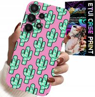 ETUI DO SAMSUNG GALAXY A32 4G - KAKTUSY, KAKTUS NA RÓŻOWYM TLE + FOLIA
