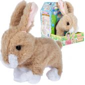 Beżowy Królik Pluszowy - Skacze, Wydaje Odgłosy