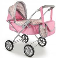 WÓZEK DLA LALEK GŁĘBOKI SKŁADANY GONDOLA TORBA SPACERÓWKA REGULOWANY DASZEK