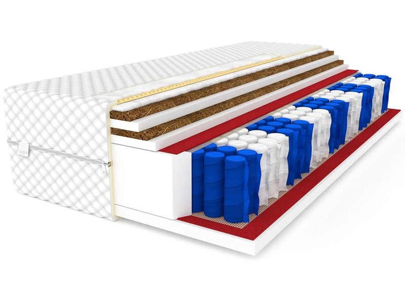 Materac 140x200 Kokos DAKOTA MAX Double pocket zdjęcie 1