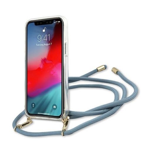 Guess GUHCP12SCRTVSBL iPhone 12 mini 5,4" niebieski/blue hardcase Script na Arena.pl