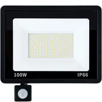 Halogen 100w 6000k naświetlacz reflektor czujnik ruchu zmierzchu ip66