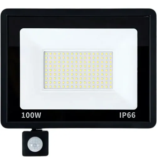 Halogen 100w 6000k naświetlacz reflektor czujnik ruchu zmierzchu ip66 na Arena.pl