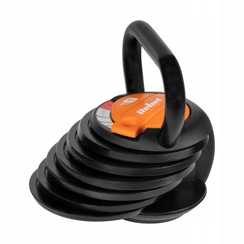 Kettlebell żeliwny automatyczny regulowany odważnik kula 9kg REBEL ACTIVE na Arena.pl