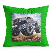 PODUSZKA ZIELONA PREZENT - AUTO MONSTER TRUCK