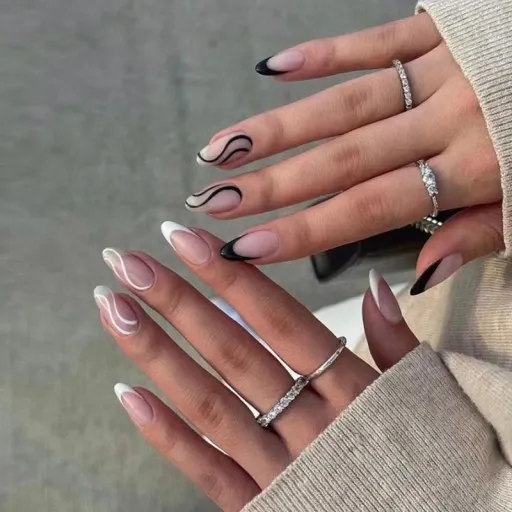 Nails Company Formy Flexi Tips - Almond 240 szt zdjęcie 2
