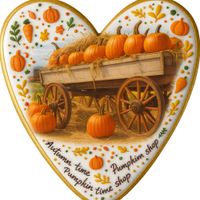 CIASTKO LUKROWANE WÓZ Z DYNIAMI ROZ. M SERCE NO1 JESIEŃ RĘCZNIE ROBIONE