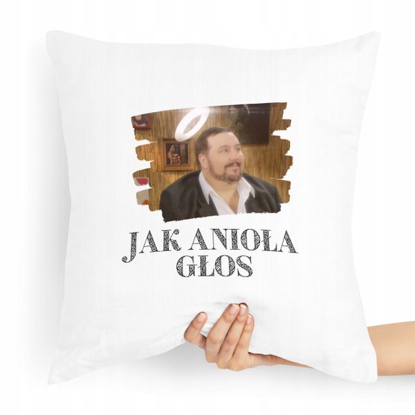 Poduszka Zabawny Prezent Facet Jak Anioła Głos Z Nadrukiem Ze Zdjęciem zdjęcie 1