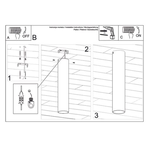 Plafon LAGOS 30 złoty połysk na Arena.pl