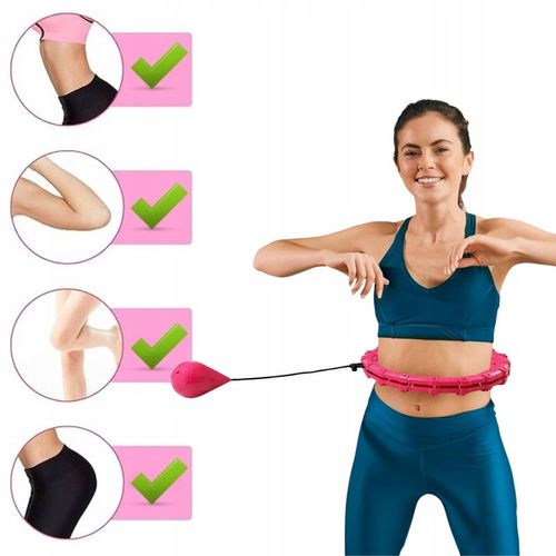 HULA HOP Z OBCIĄŻENIEM Odchudzające z Obciążnikiem Smart Wypustki HULAHOP na Arena.pl