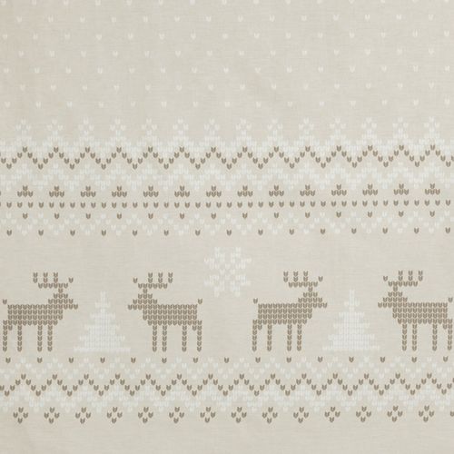 Świąteczny komplet pościeli bawełnianej Boże Narodzenie 140x200 LUKE beżowy na Arena.pl